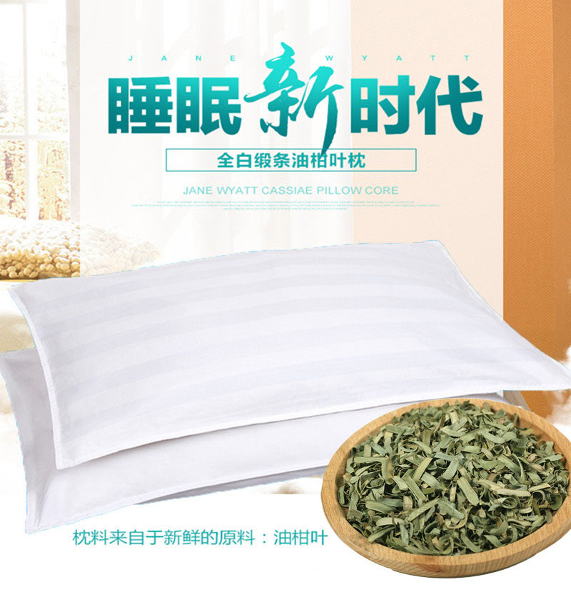 New Oil Citrus Leaf Rectangular Handmade Yu Ganzi Pillow Inner Protective Neck Bull Ganaf Health Care Pillow Summer Single Cool Pillow