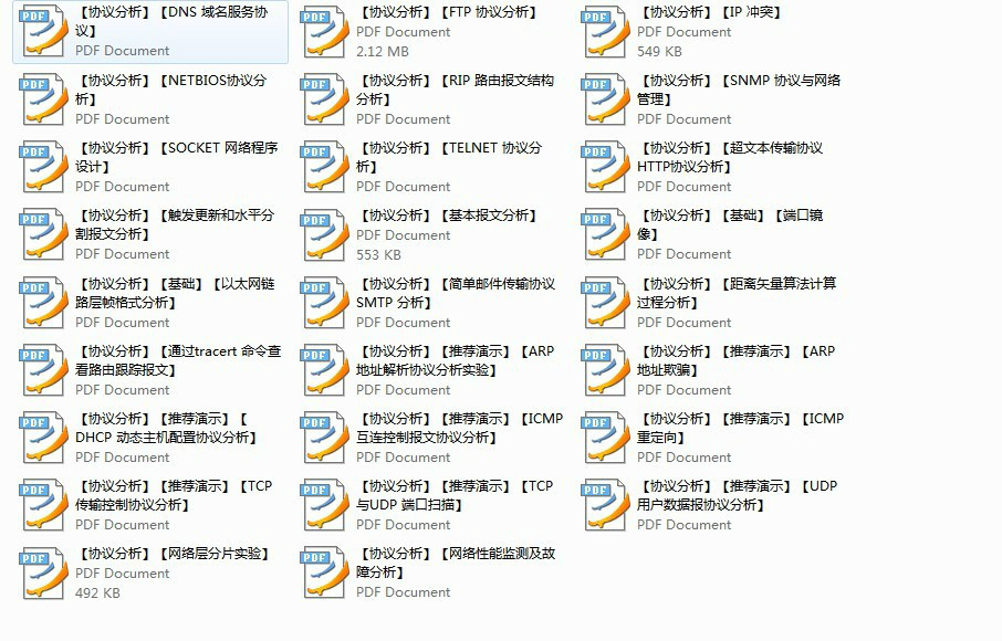 协议分析系列（9）：最全的网络协议分析 【实验目的 分析 结论】