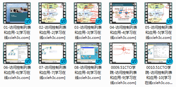 【常见应用视频】访问控制列表和应用视频教程