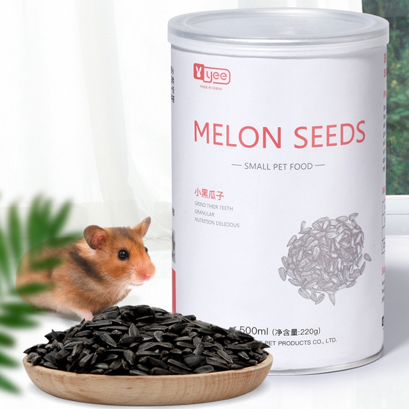 yee hamster snacks oil sunflower black melon seed golden bear small flower branch mouse grain grinding tooth special pet feed