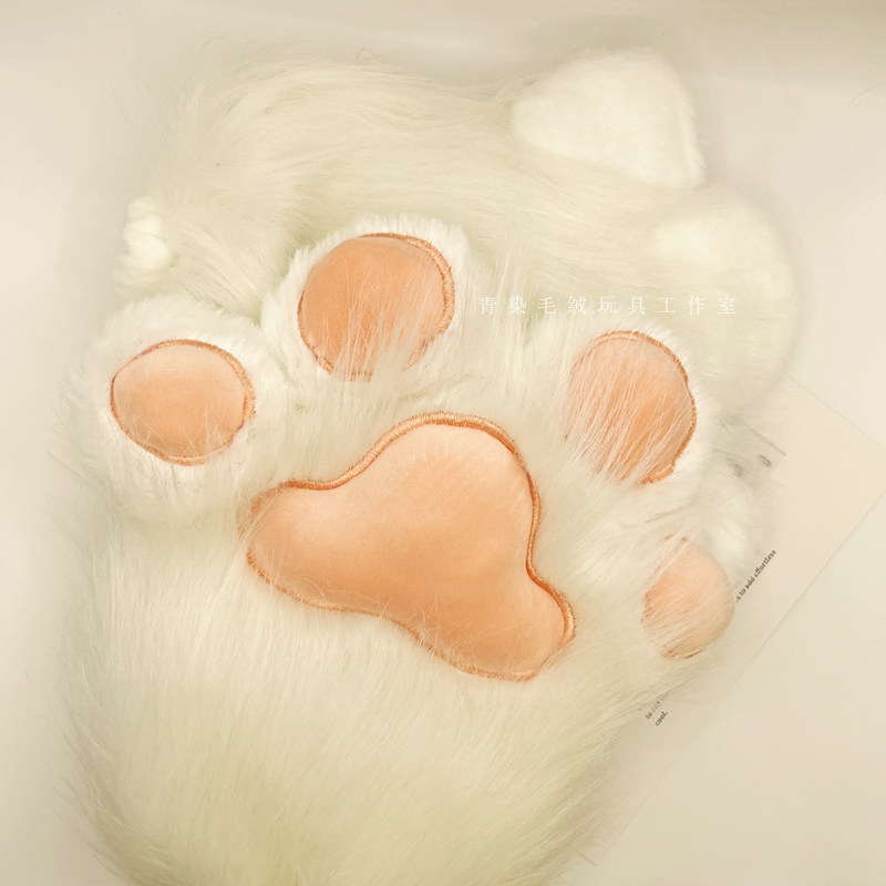 furry福瑞/兽装 二次元漫展可爱猫爪兽装手套肉垫发声cosplay兽爪成品fursuit爪子