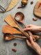 Acacia Wood Spatula for Home Kitchen, Non-Stick Pan Special Wooden Spatula, High Temperature Resistant Cooking Spatula, Rice Spoon, Soup Spoon