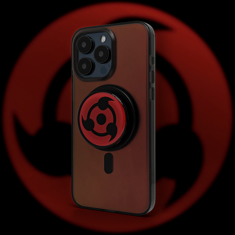 Naruto Sharingan Magnetic Grip Translucent iPhone Case