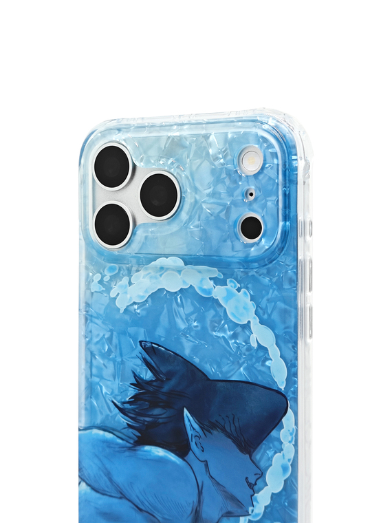 Dark Haired Elf Blue Water Anime iPhone Case