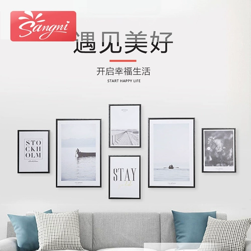 Простая современная гостиная ресторан ресторан спальня фото стены