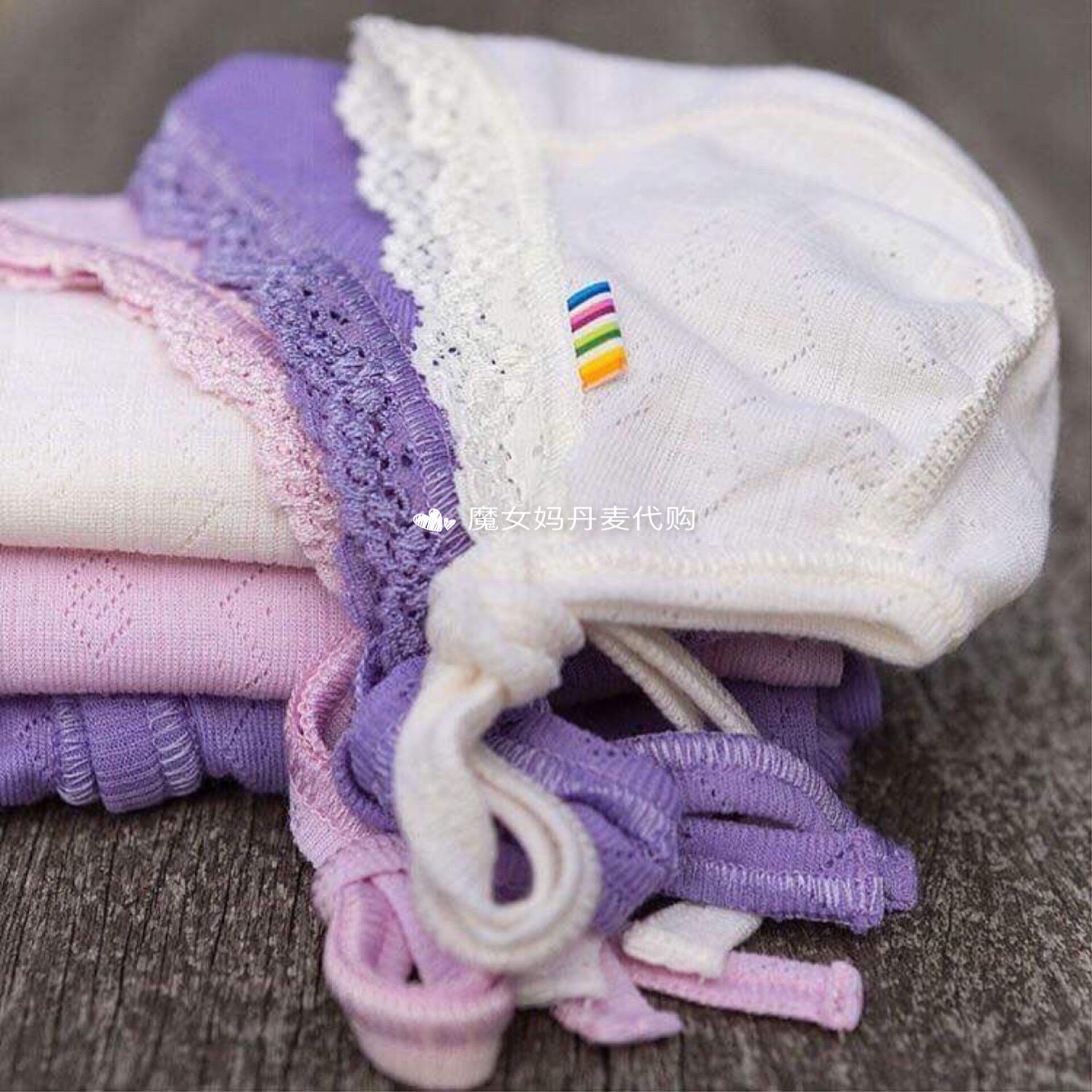 Spot Danish JOHA Baby Infant Newborn Melinu Genuine Silk Wool Lace Lace Hat Tire Cap