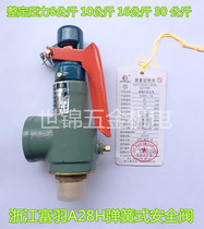 Fuyu spring type safety valve Pressure relief valve Gas storage tank insurance valve A28H-16 valve matching with test certificate