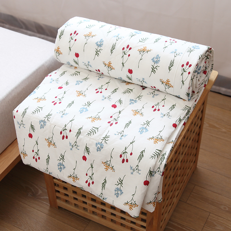 Cristifully fresh and broken flowers full cotton summer cool quilts by soft pure cotton air conditioning by single full cotton double summer cool by the core cover