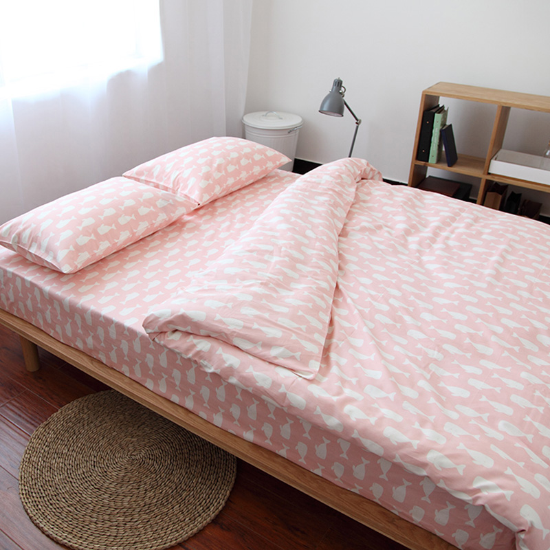Quilt Cover Single Piece 1 5m Pure Cotton Spring Autumn 1 8 m 2 0m Bed Students Single Double Quilt Hood 200x230 Japanese