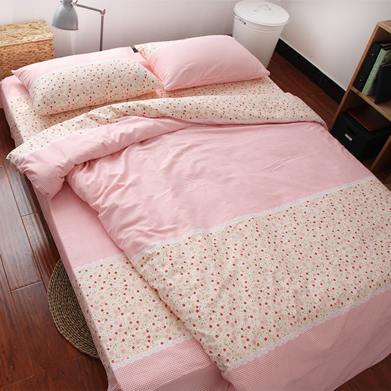 All cotton single - piece four - piece set of cotton - cotton single - room double 1 5 m 1 8m bed