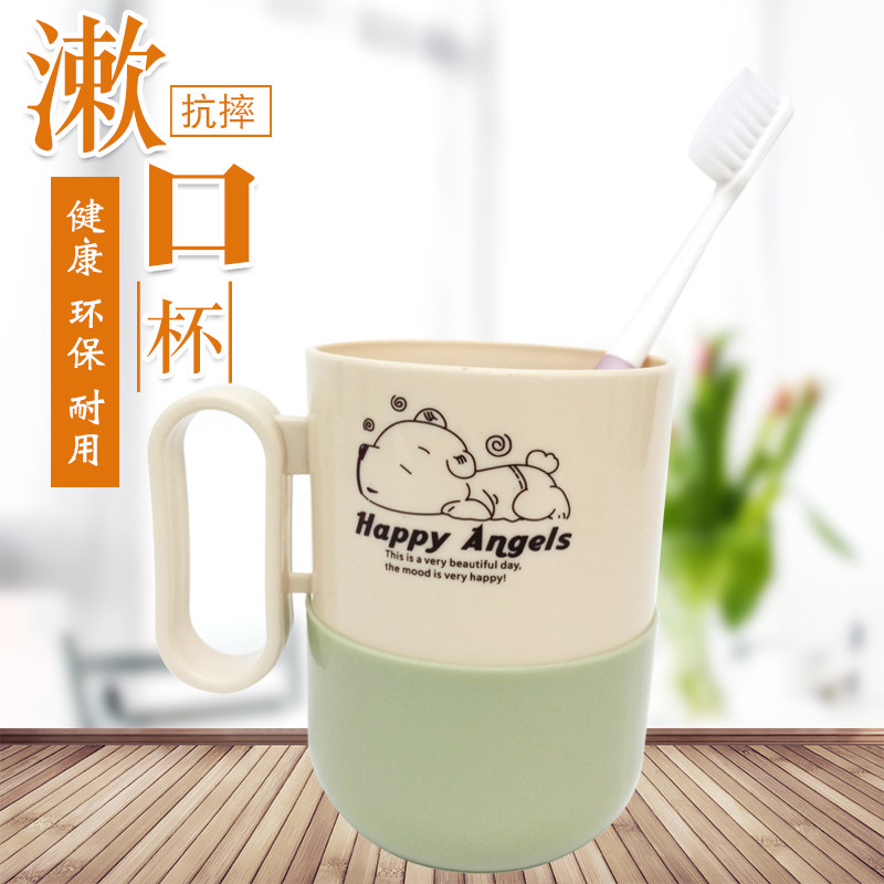 Home cute toothbrush cup dormitory girls mouthwash cup tooth cylinder tooth tube portable couple toothbrush storage box with handle