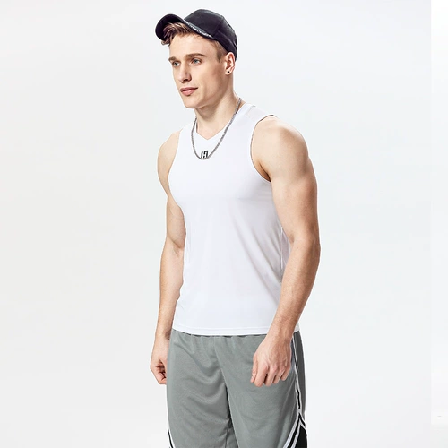 Мужская летняя майка, дорожная быстросохнущая футболка без рукавов для спортзала, 3 предмета, в обтяжку, для бега