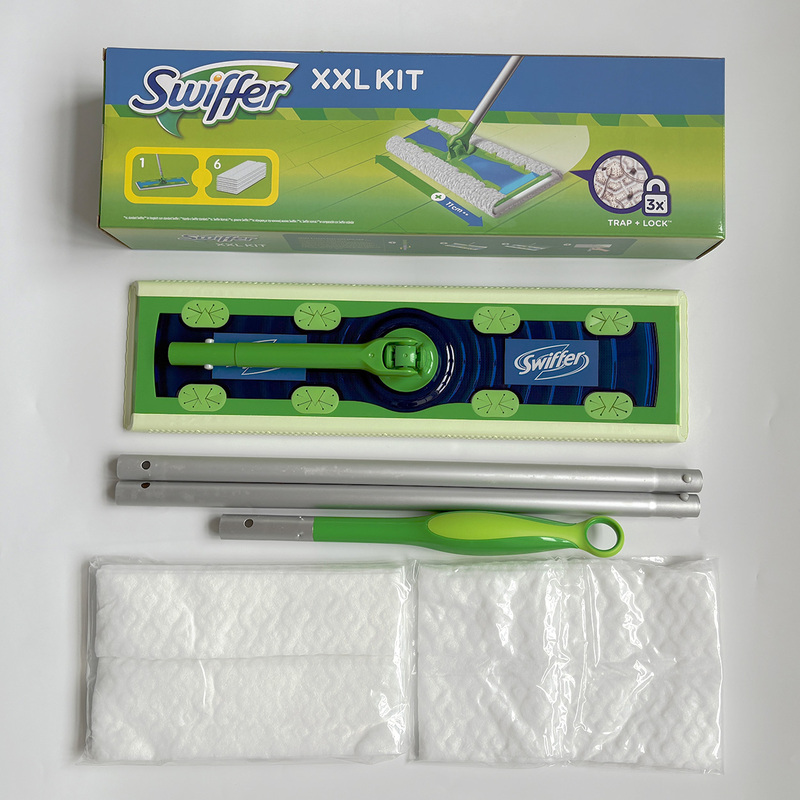 Swiffer Aluminum Alloy Mop, Dual-Use for Dry and Wet, Dual-Use for Dry and Wet Cleaning, Dust Removal, Anti-Static, Hair Removal
