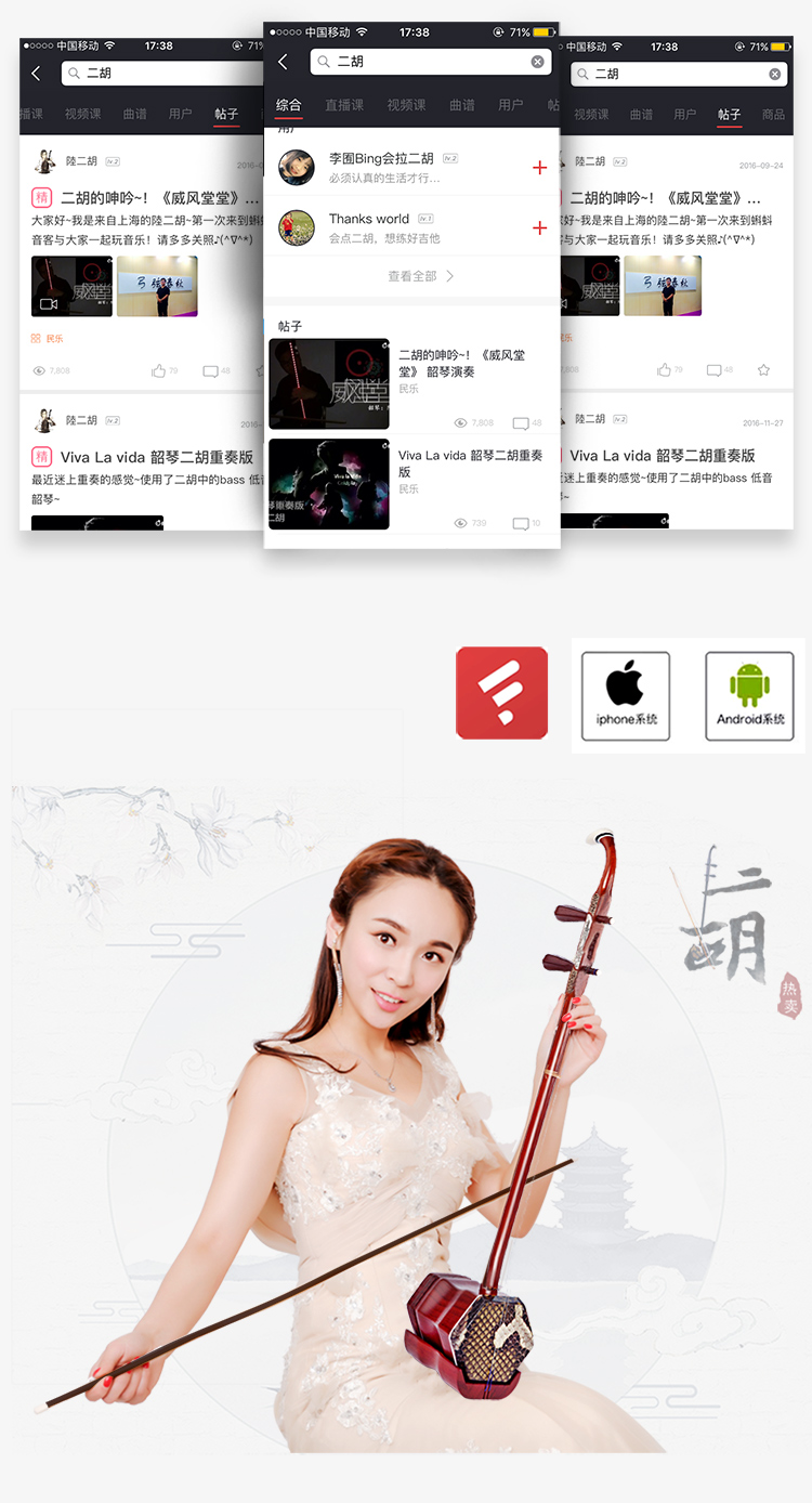 Hai chi vần gỗ gụ erhu người mới bắt đầu giới thiệu trẻ em người lớn chơi nhạc cụ chấm điểm thực sự bảo hiểm vận chuyển da lộn - Nhạc cụ dân tộc sáo dọc