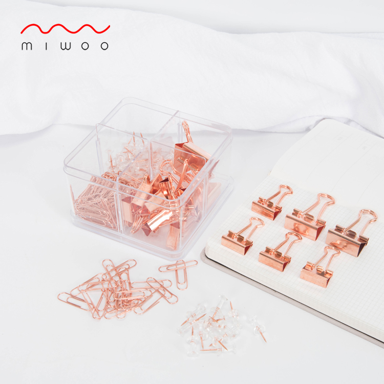 Student Supplies Transparent Boxed Multipurpose Long Tail Clip Back Tattooed Needle Pushpin Stationery Suit Student Stationery supplies