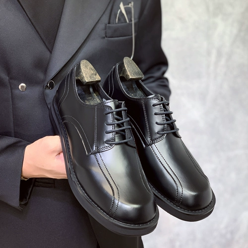 Мужские низкие трендовые универсальные туфли для отдыха для кожаной обуви, модная высокая обувь, в корейском стиле