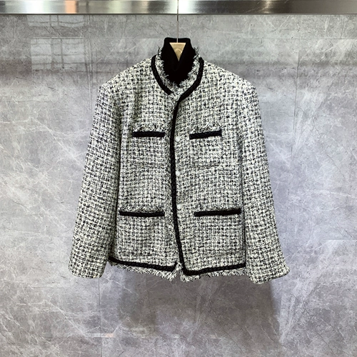 Небольшая трендовая брендовая элитная куртка, в стиле Шанель, в корейском стиле