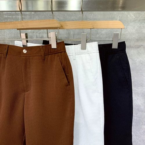 Tide, мужские летние штаны для отдыха, тонкие универсальные шорты, в корейском стиле, свободный прямой крой