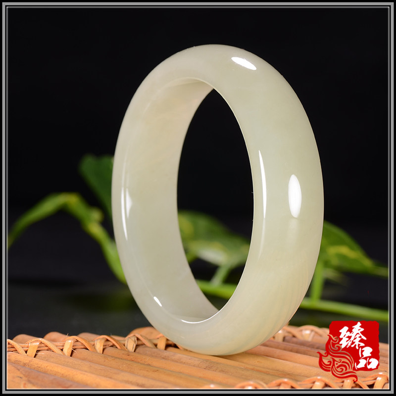 Xinjiang Hetian jade bracelet white jade bracelet for women natural