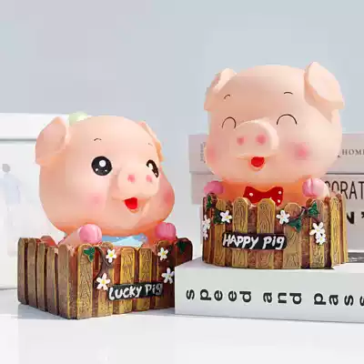 Fence piggy piggy bank can be used for cartoon money tube children boys and girls Net red cute personality creative adults