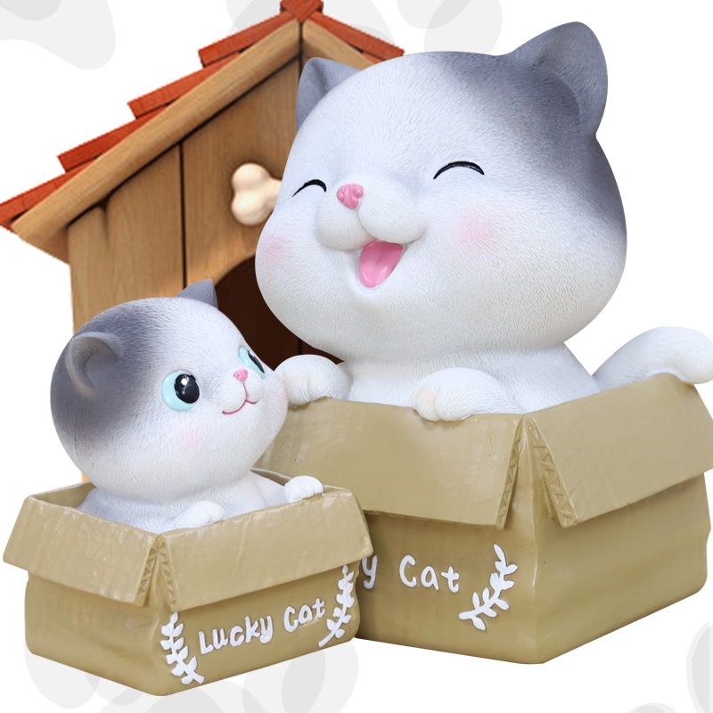Kitten piggy bank Girl coin Children's lucky Cat Cat piggy bank Boy creative cute adult piggy bank