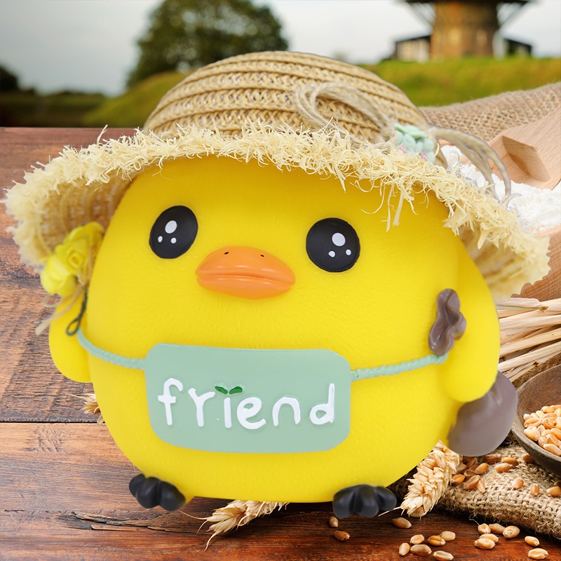 Child Chicken Deposit Money Pot Creative Deposit Box Big Deposit Money Cylinder Cute Anti-Fall Adult Personality Boy Girl Cartoon