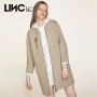 LINC Jin Yujie mùa thu mới đơn giản áo khoác len nữ áo len dài thủy triều lỏng lẻo 7370213 - Accentuated eo áo áo dạ măng tô nữ đẹp