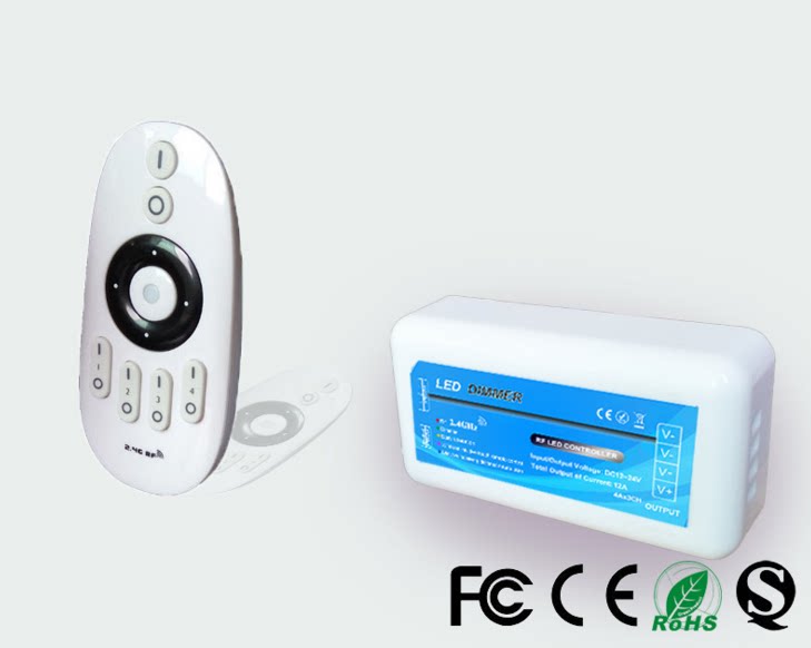 Monochrome-LED controller Four-group led stepless dimming controller RF radio frequency controller