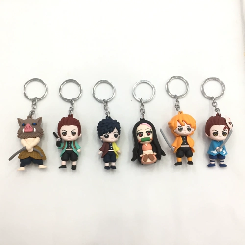 Мультяшный брелок, силиконовая двусторонная подвеска из ПВХ