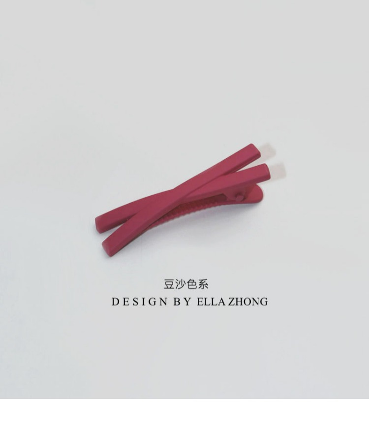 EllaZhong ~ Kẹp tóc màu Morland x kẹp tóc hình dạng mờ Phụ kiện tóc Nhật Bản - Phụ kiện tóc kẹp tóc hàn quốc