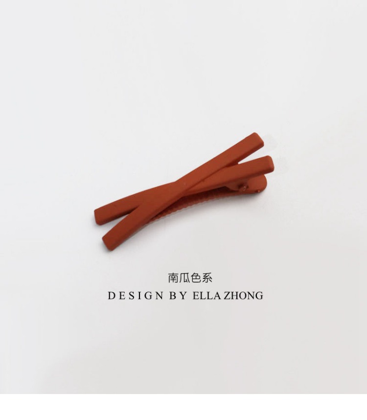 EllaZhong ~ Kẹp tóc màu Morland x kẹp tóc hình dạng mờ Phụ kiện tóc Nhật Bản - Phụ kiện tóc kẹp tóc hàn quốc