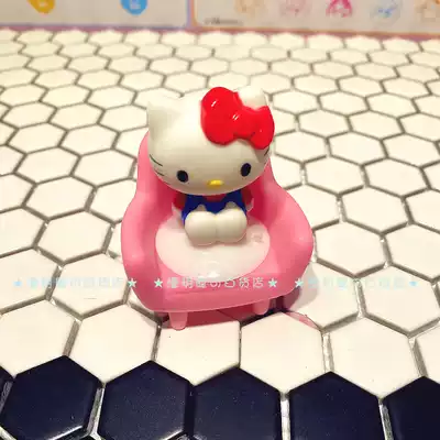 Japan sanrio cartoon kitty gemini melody suction cup doll with chair desktop doll decoration