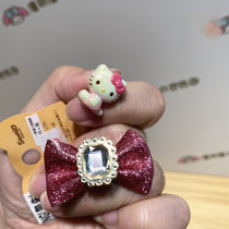 Japan sanrio cartoon kitty BOBO melody shiny butterfly head rope hair band ponytail headdress