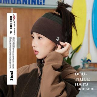 [the Hoboo] Vintage Autumn and Winter Original Embroidered Headband for Men and Women, Wide Headband, Daily Wear, Warm Hair Accessory