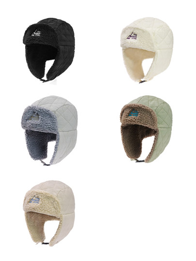 THE HOBOO Autumn and Winter Thickened Warm Lei Feng Hat Women's Cycling Coldproof Pilot Hat Men's Plush Hat