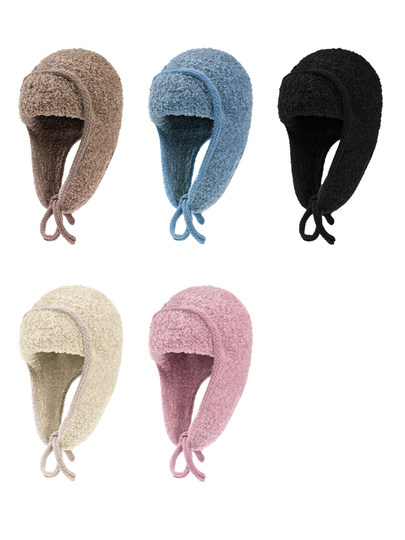 THE HOBOO Autumn and Winter Plush Warm Ear Protection Lei Feng Hat Women's Cold and Freezing Hat Cycling 2025 New Style