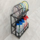 Iron Art Badminton Racket Storage Rack, Multi-Layer Racket and Tube Storage Rack, Punch-Free Tennis Racket Display Rack for the Gym