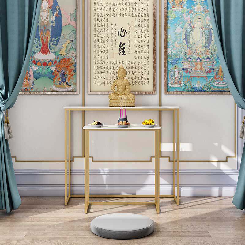 New Chinese-style God of Wealth table Buddha table home god table incense case table Guan Gong tribute table modern fairy house Avalokitesvara incense table