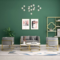 Nordic Tennis Red Beauty Salon Iron Art Light Lavish Sofa Tea Table Combinations Guests Double Clothing Shop Studio Bouarts