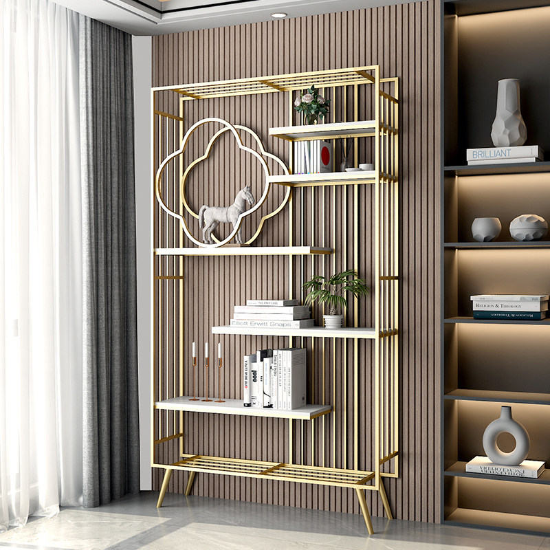 Office Nordic study decoration light luxury porch floor-to-ceiling shelf living room bedroom bookcase shelf simple bookshelf