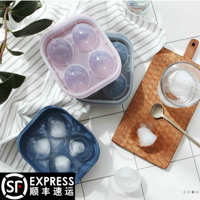 Korea original ice cube mold Whiskey ice box Silicone home ice mold frozen ice grid import
