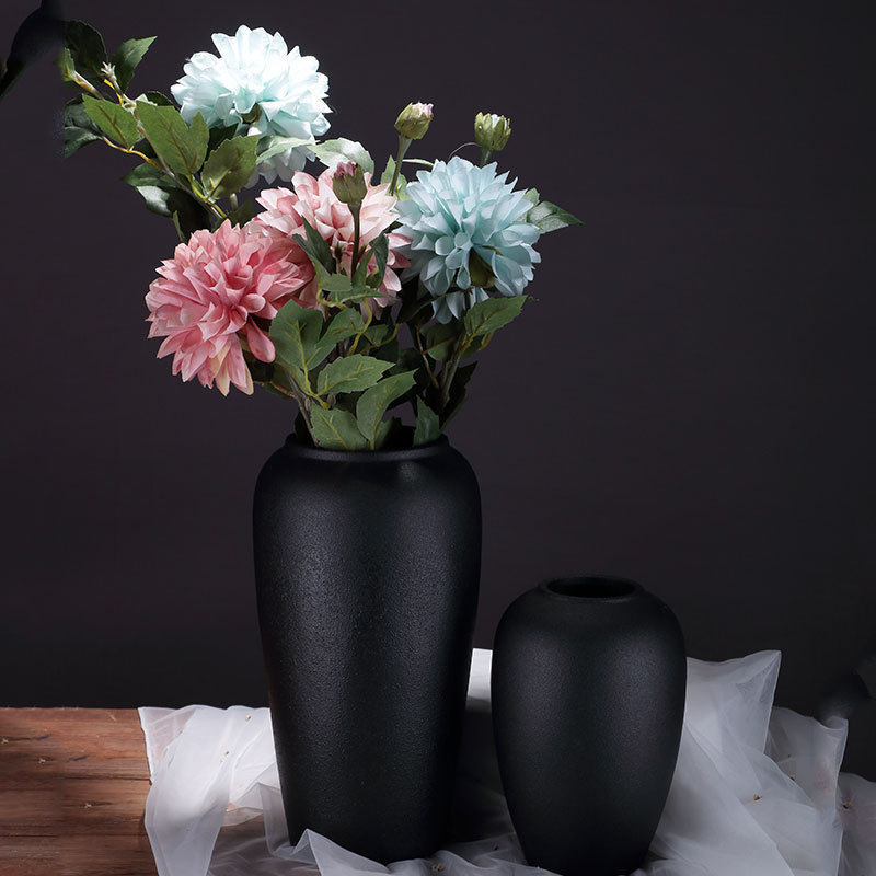 Casual Scandinavian Ceramic Vase, Clay Pot, Hydroponic Flowers, Dried Flowers, Living Room, Hotel Window, Soft Decoration, Ornaments Casual Scandinavian Ceramic Vase, Clay Pot, Hydroponic Flowers, Dried Flowers, Living Room, Hotel Window, Soft Decoration, Ornaments