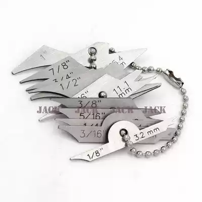 Stainless steel welding radius radius welding Template round angle gauge arc gauge welding seam gauge 10 pieces