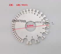 Stainless steel American wire diameter gauge template weld inspection ruler thickness gauge wire wire welding gauge