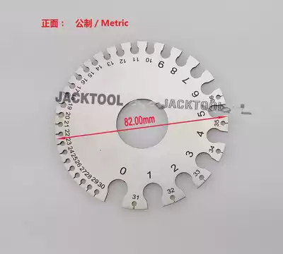 Stainless steel American wire diameter gauge template weld inspection ruler thickness gauge wire wire welding gauge
