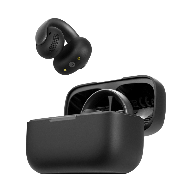 Shengkuo Aeroclip Ear Clip-On Bluetooth Earphones, Left and Right Ear Charging Case, Earphone Box, Missing Accessory, Single Lr