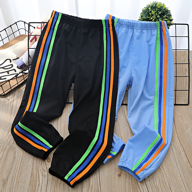 Boy speed dry sports pants children summer clothes slim fit pants children's clothing CUHK children's spring clothes anti-mosquito pants girl long pants tide