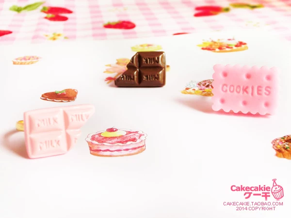Оригинальные печенья Cakecakie COOKIES A Small Dreams Series кольцо из молочного шоколада печенье