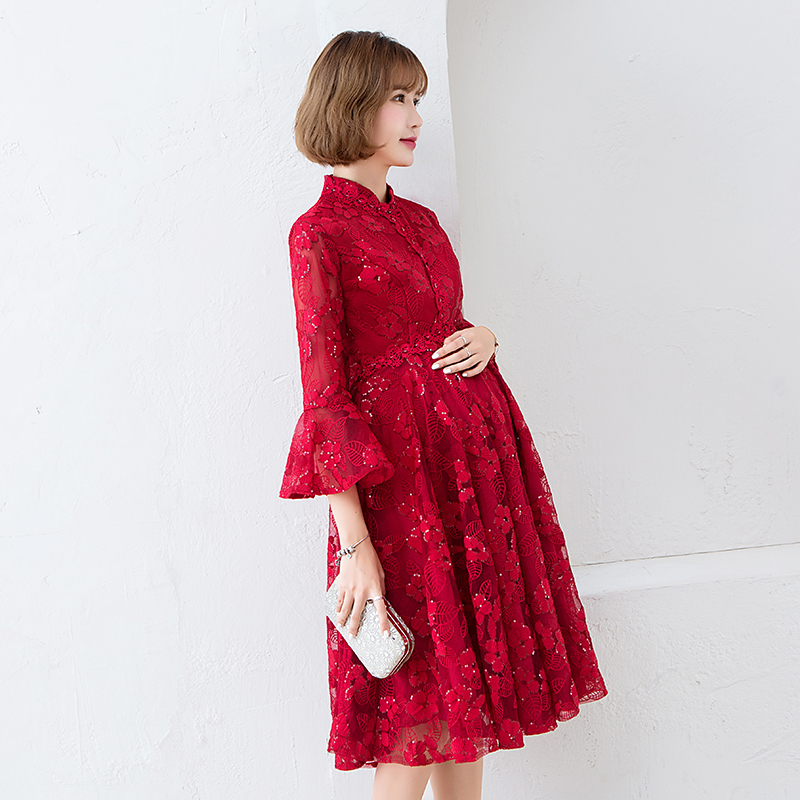 Robe de soirée      manchon de cloche - Ref 3212849 Image 3