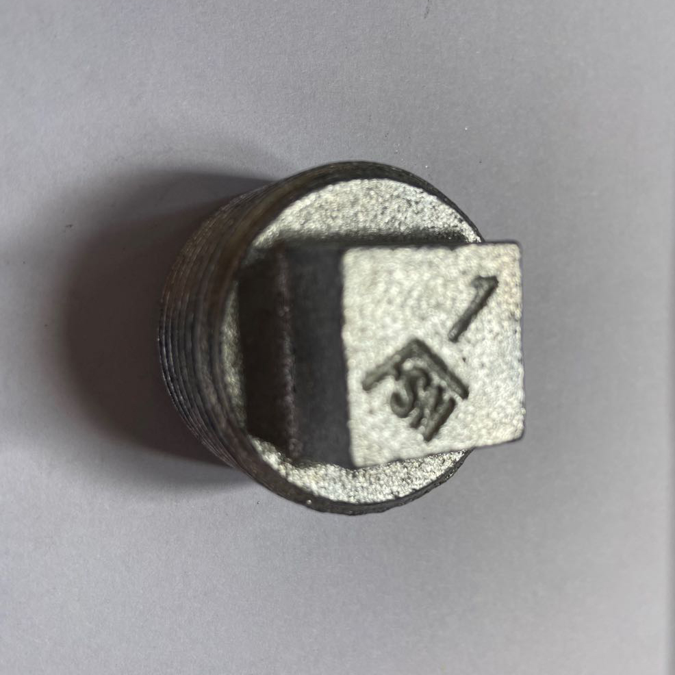 Ma steel pipe pipe plated galvanized wire plug 4 minutes 6 inch pipe blocking iron outside the quadripartite cap plug cracking pipe blocking